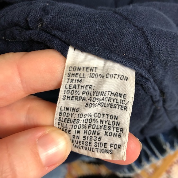 Vintage Sherpa Collar Denim Heavy Toggle Jacket - Picture 6 of 7